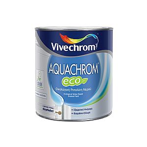 Οικολογική ριπολίνη νερού Vivechrom Aquachrom Eco λευκό γυαλιστερό 2,5lt