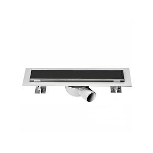 Σιφώνι δαπέδου Optima Project Black Duz 60cm [028483]